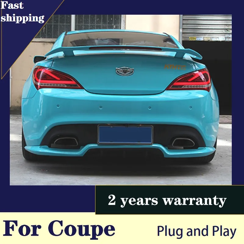 

KOWELL стайлинга автомобилей для Hyundai Rohens купе задние светильник s 2009-2012 купе светодиодный фонарь светильник задний фонарь DRL + тормоз + Парк + сигнала