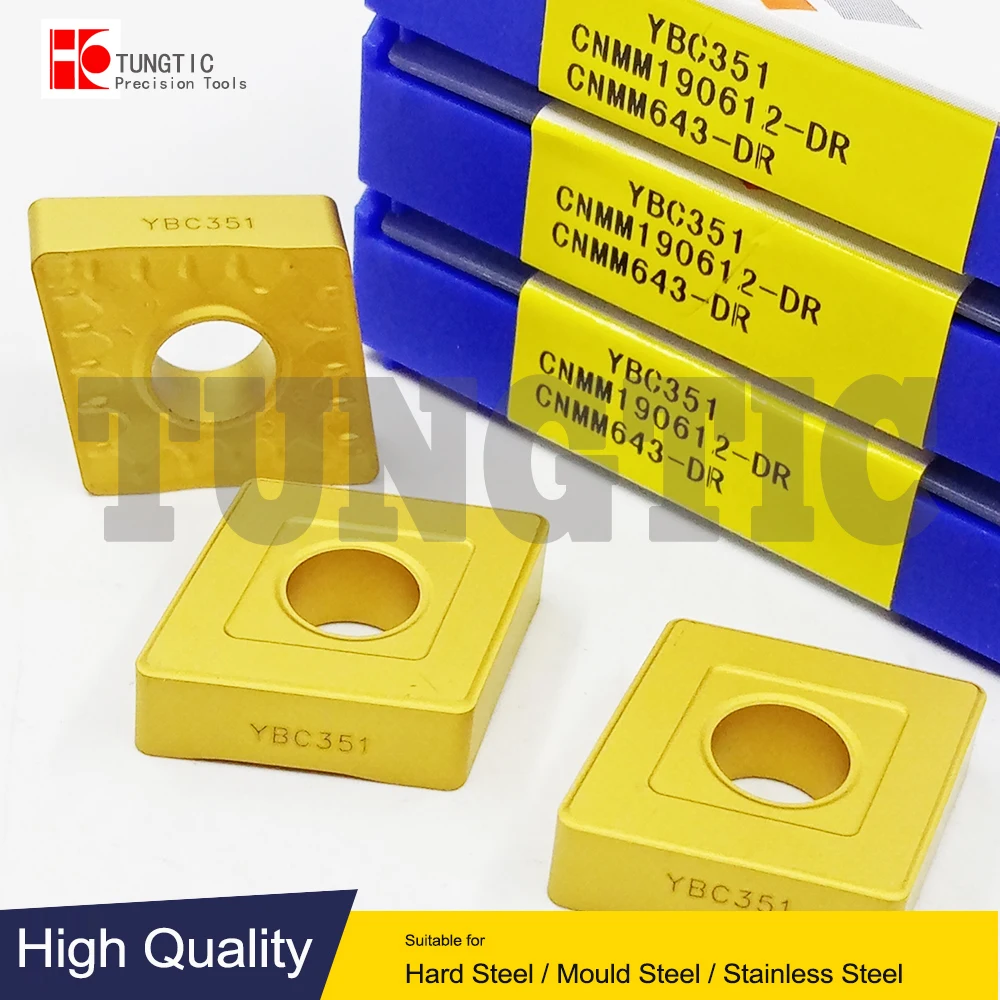 Фреза CNMM190612-DR YBC251 YBC252 YBC351 CNMM643-DR Carbide Turning Cutting Lathe Tools Single Sided Negative-Roughing