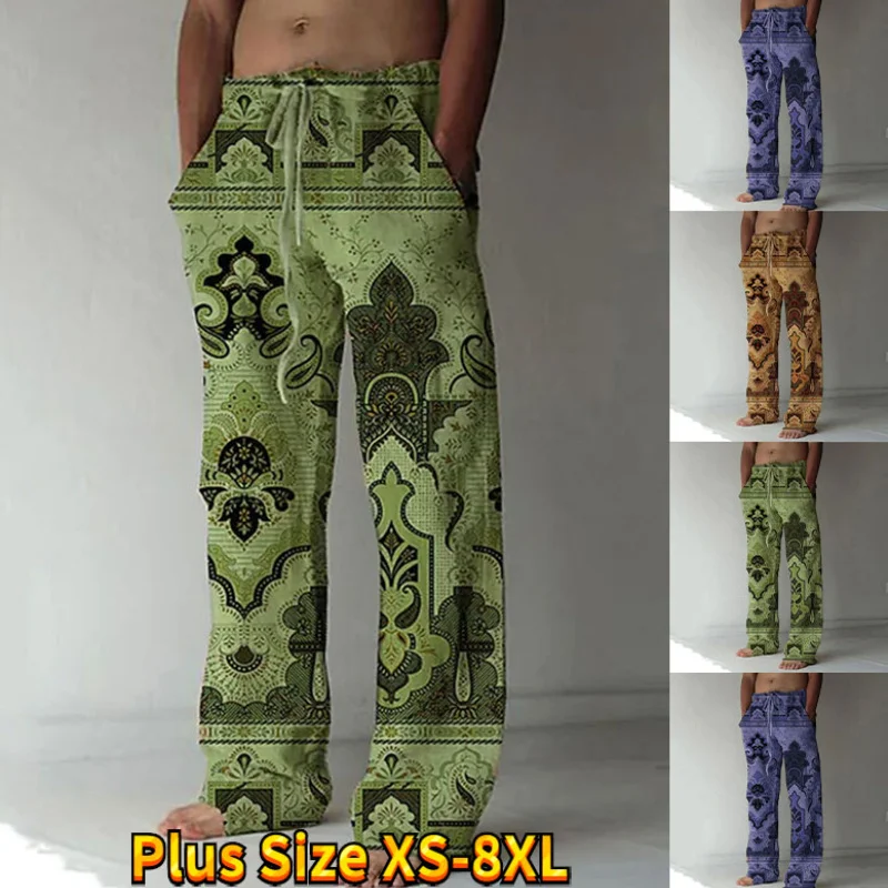 

Mandala Printed Pattern Men Daily Outside to Take Loose High Waist Casual Pants XS-8XL