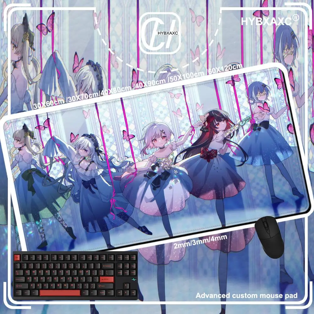 Фото Коврик для игровой мыши Mahou Shoujo No Majo Saiban, коврик для компьютерной клавиатуры, коврик для ноутбука с изображением волшебной девушки-ведьмы, резиновый нескользящий коврик для мыши №1