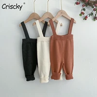 criscky baby knitting rompers cute overalls newborn baby girls boys clothes infantil baby girl boy sleeveless romper jumpsuit