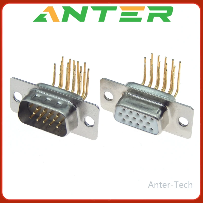 1 шт. DB15 монтажный разъем для печатной платы гнездо/штырь D-Sub 15-контактный RS232 с