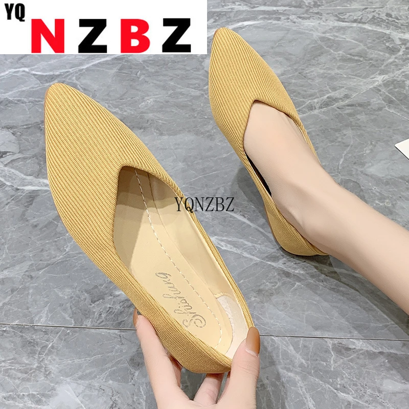 

Summer Women Shoes New Lightweight Casual Shoes Breathable Sports Shoes Women Flat Shoes Set Foot Pointed Tip Large Size 35~43