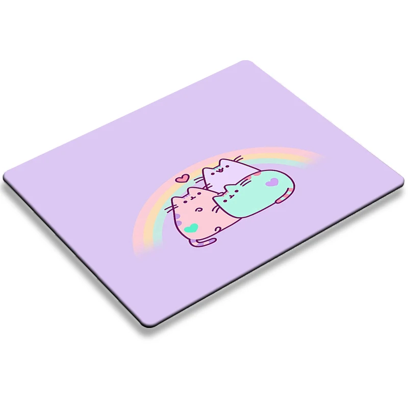 Pusheen Cute Cat Gaming Mousepad Gamer Deskmat Keyboard Mat Anime Mouse Pad Desk Protector Pc Accessories Mats Kawaii Mause Pads