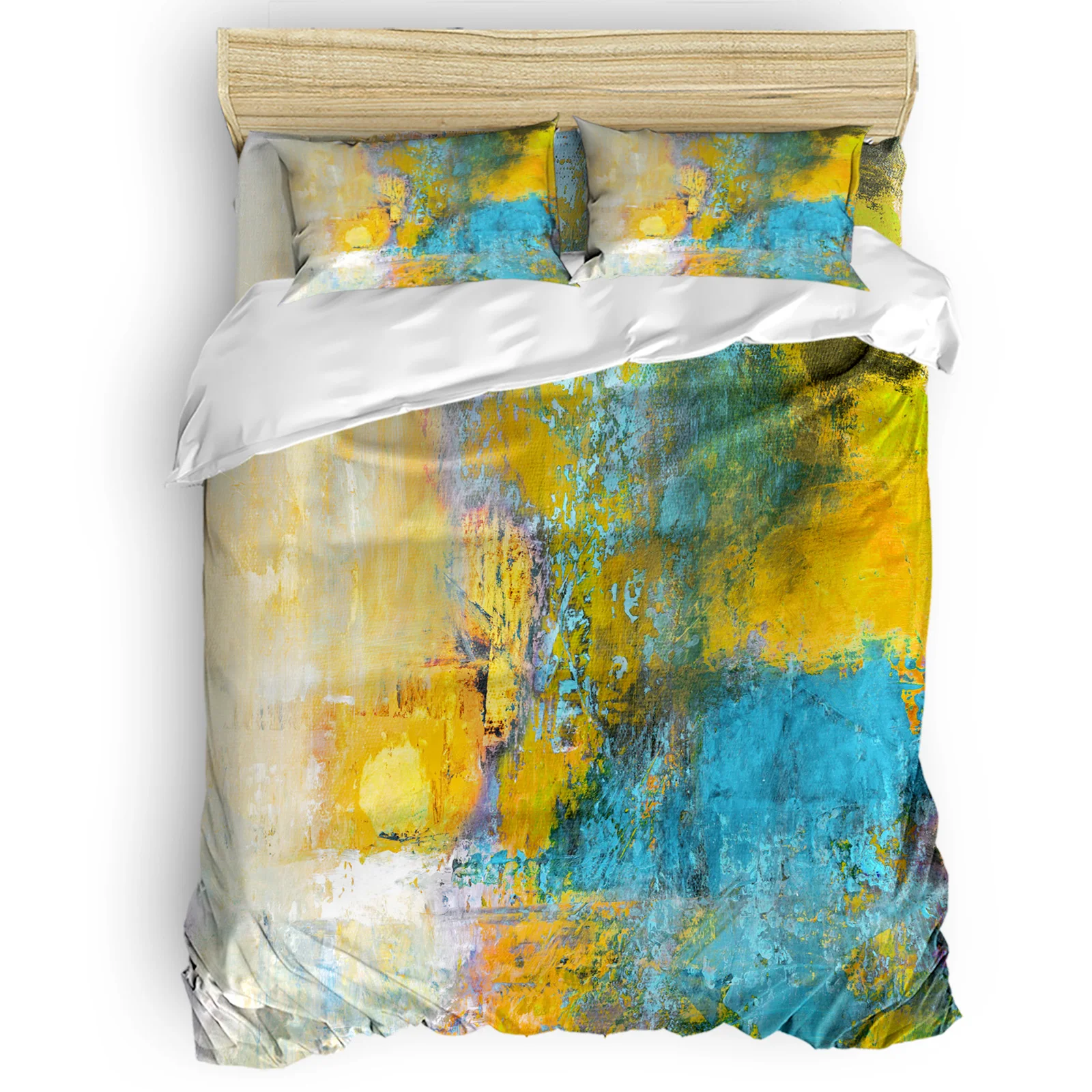 

Акварельная текстура абстрактные удобные бытовые товары для спальни кровать роскошный пододеяльник 2/3/4 шт.