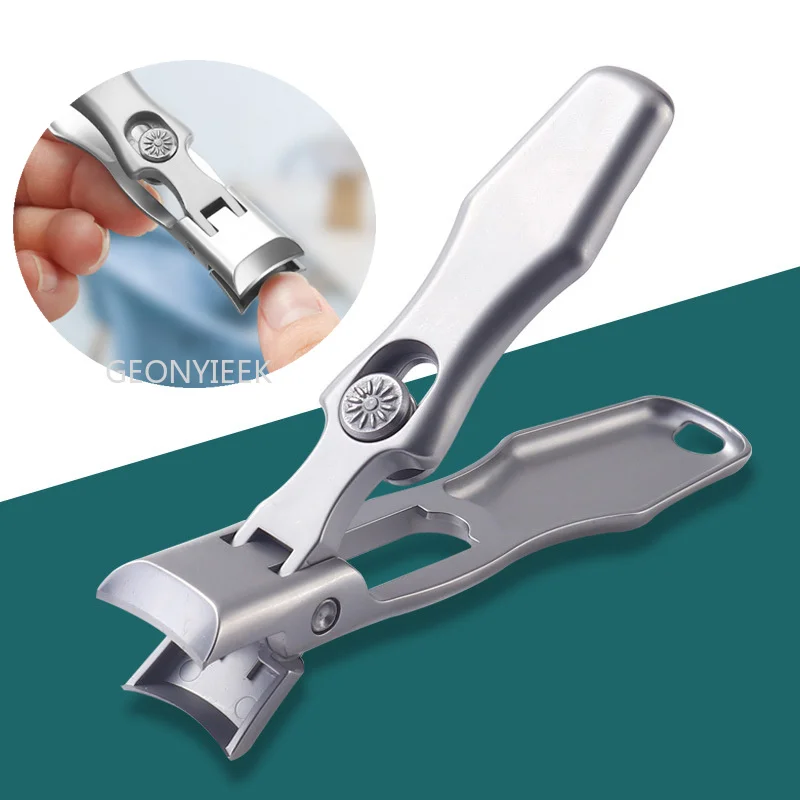 

Portable Ultra Sharp Nail Fingernail Clipper Steel Wide Jaw Opening Anti Splash Fingernail Clippers Nail Cutter Manicure