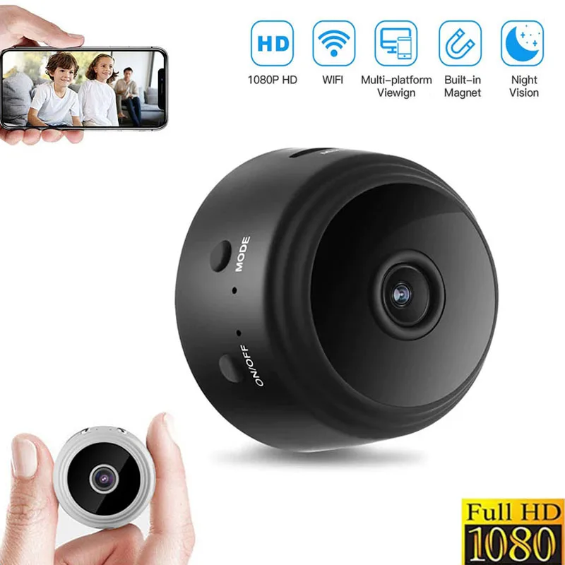

Мини-камера видеонаблюдения A9, 1080P, Wi-Fi