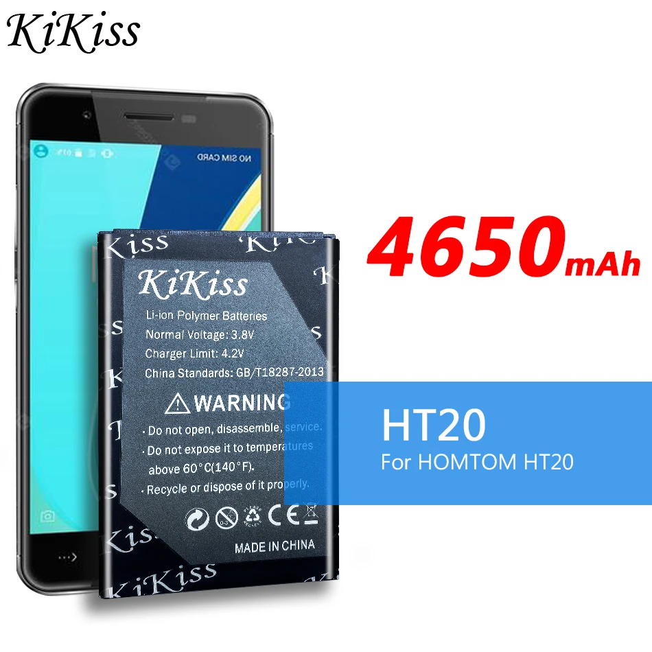 

100% KiKiss мобильный телефон аккумулятор для Φ HT20 для Φ HT 20 Pro, новые литий-ионные сменные батареи для мобильного телефона