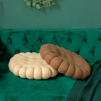 round cookies soft thicken seat cushion short plush floor bay window pad for home office kitchen bar buttocks seat mat