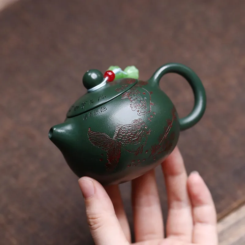 

Фиолетовый глиняный чайник BRTRINBSY TEA 110 мл