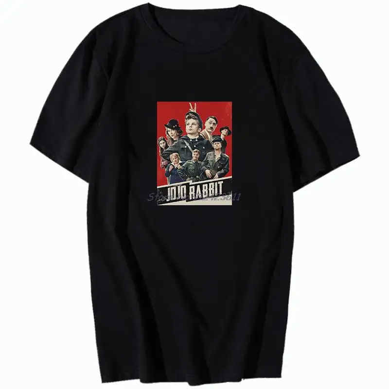 Футболка мужская с принтом Джоджо кролик Тайка Эльза Адольф Вторая мировая война