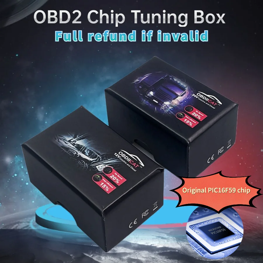 

500pcs DHL For Diesel/Benzine Super OBD2 Chip Tuning Box Plug Drive OBDIICAT-HK01 Chip Tuning Tool Better Nitro OBD2 Ecoobd2