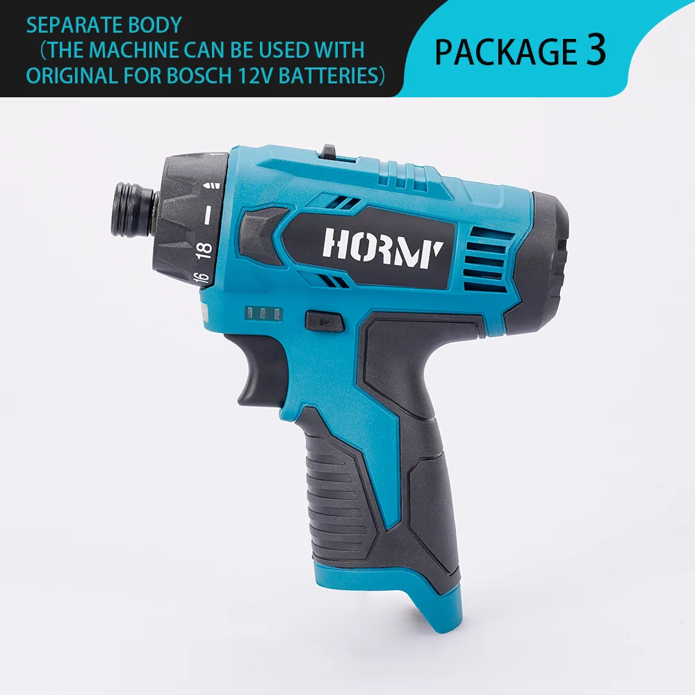 

12V 2000mAh Cordless Electric Drill Electric Screwdriver Hand Driver Wrench for Bosch Battery Two Speed Adjustable