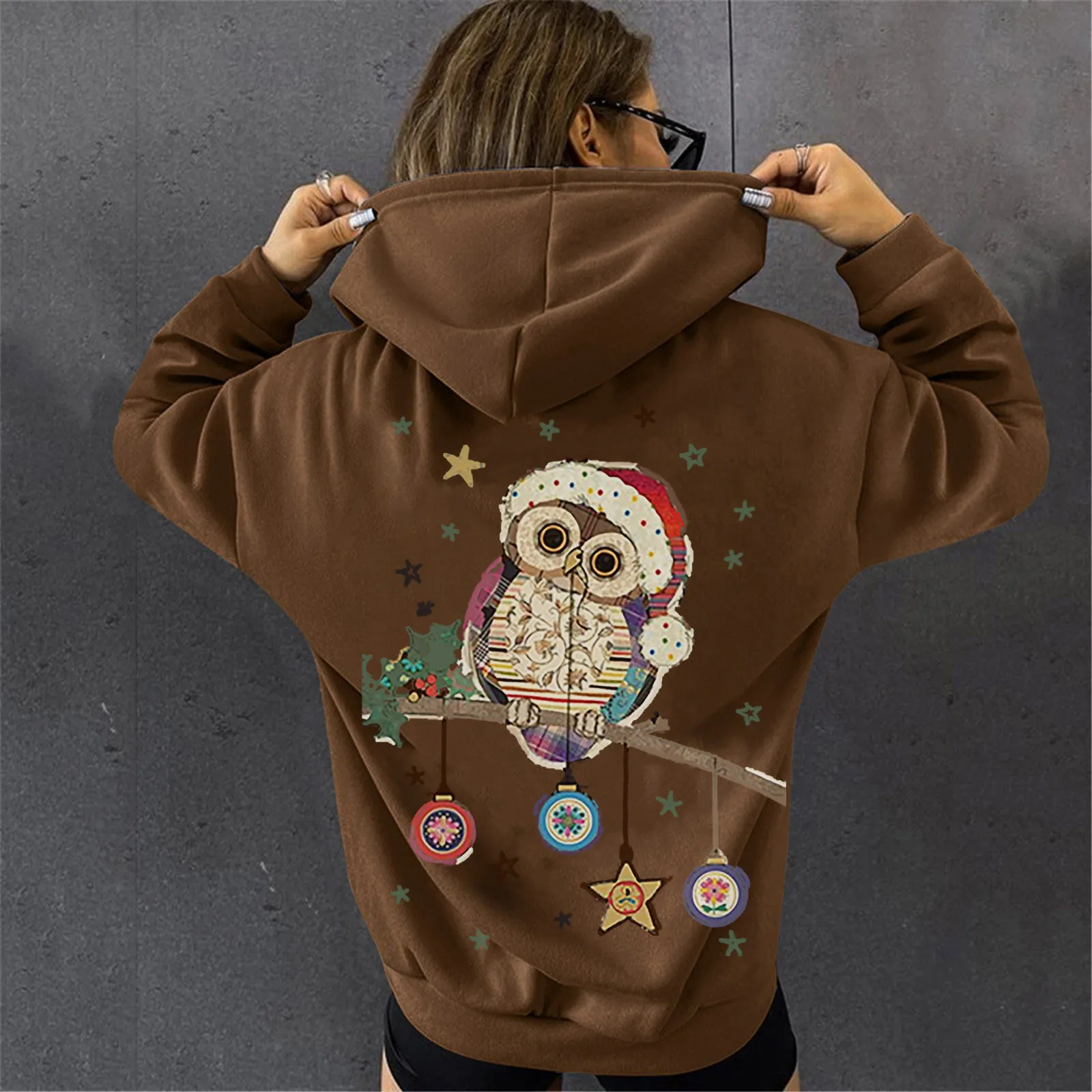 

Womens Long Hoodies Athletic Womens Sweatshirt Womens Christmas Sweatshirt Loose Hoodies Sweatshirt Women Long Length Sweatshirt