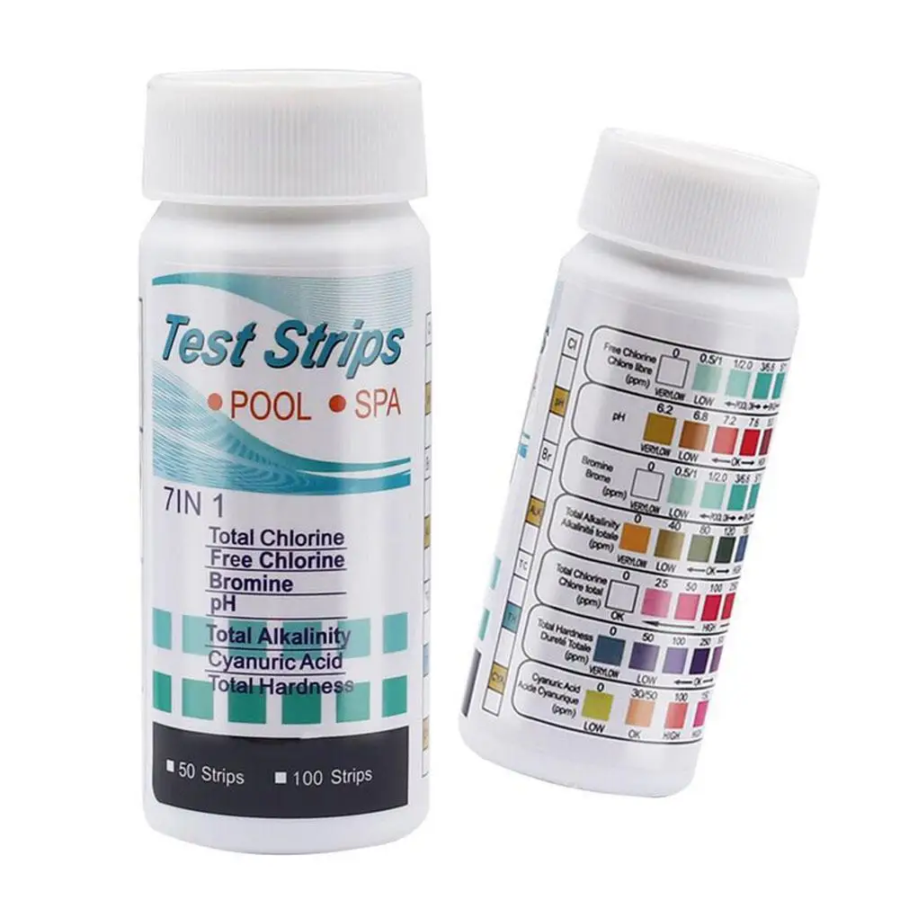 Тестовая Бумага для бассейна 3/6/7 в 1 многофункциональные тестовые полоски
