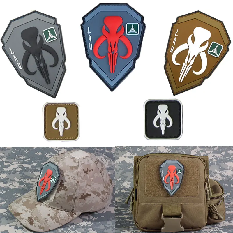 

3D PVC Badge Bounty Hunter Badges For Clothing Backpack Caps Fabric Armband Stickers Military Tactical Patch Patches Badges