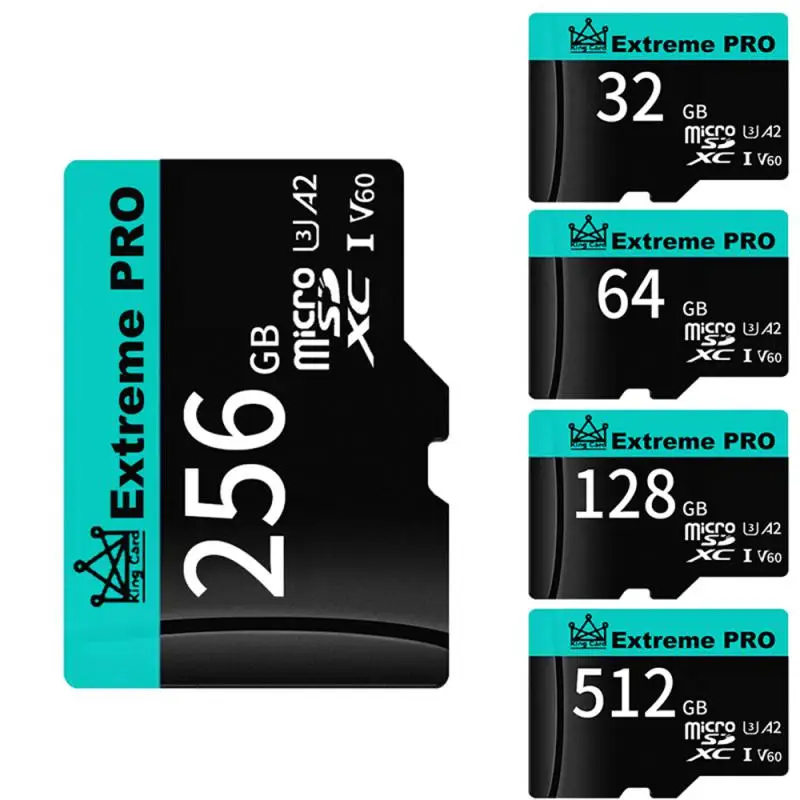 

For Xiaomi 1TB 2TB Extreme Pro Micro TF Card A2 V60 Samrt Card V60 Memory Card 128GB 512GB 256GB 64GB 32GB High Speed Camera Fl
