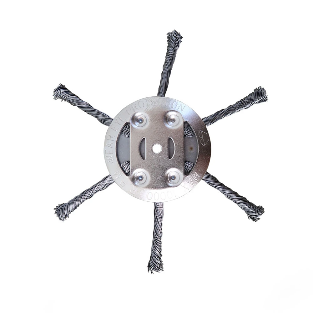 

6Inches Steel Grass Trimmer Head 6-Cutter Brushcutter Wire Weed Blade for Garden Grass Trimmer Head Lawnmover