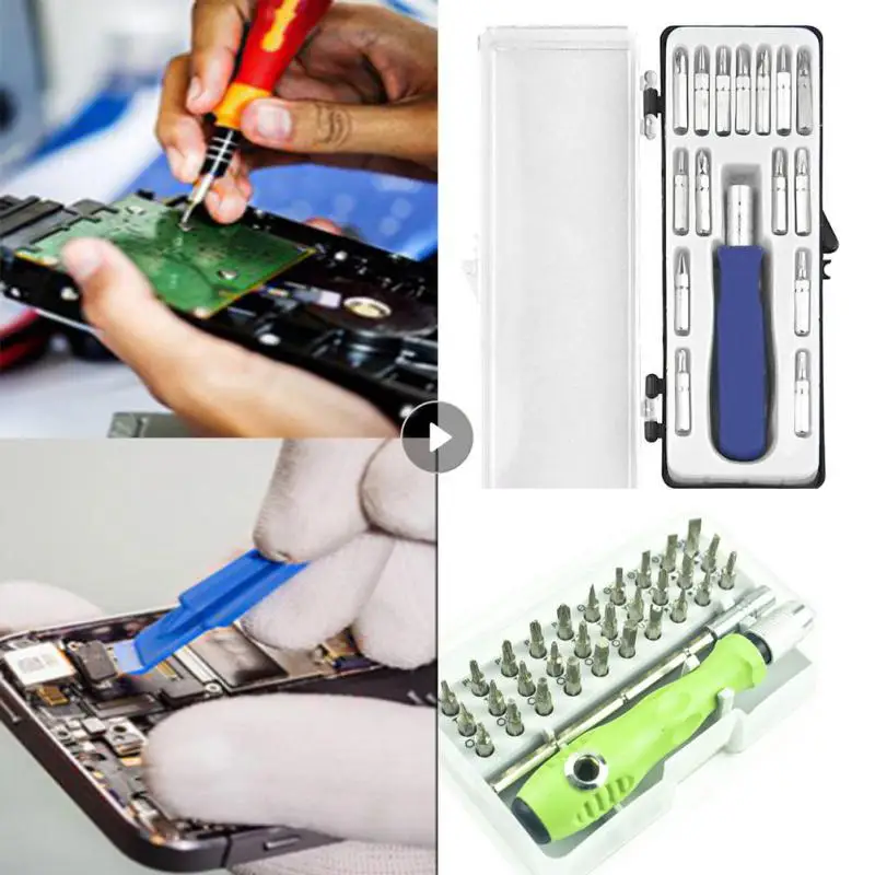 

Repair Tool 32 In 1 Screwdriver Set Precision Mini Magnetic Screwdriver Bits Kit Phone Mobile IPad Camera Maintenance Hand Tools