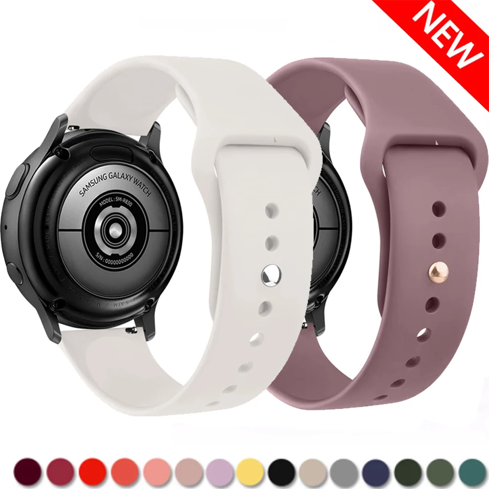 

18MM 20MM 22MM Silicone Strap For Garmin Vivoactive 4S Smart Watch Strap Texture Sport Watch Band Replacement Band Bracelet