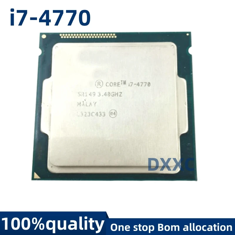 

For Intel Core i7-4770 i7 4770 3.4 GHz Quad-Core Eight-Thread CPU Processor 8M 84W LGA 1150 I7-4770