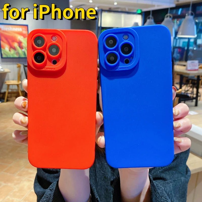 

For iPhone 13 12 11 Pro Max XR XS X 6S 7 8 Plus SE Mini Shockproof Phone Case Protective Sleeve Silicone