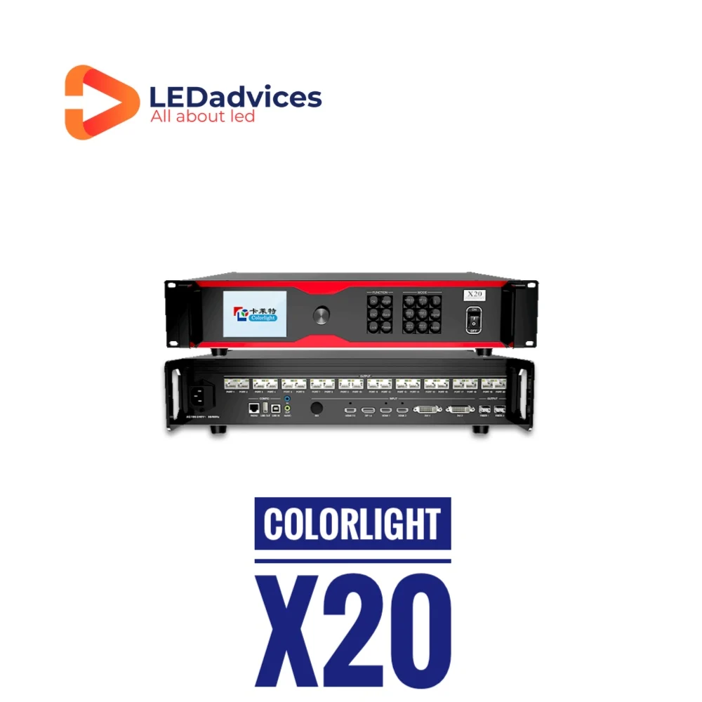 Видеопроцессор Colorlight X20 все-в-одном, профессиональный зеркальный дисплей, контроллер, полноцветный дисплей, 13 миллионов пикселей X7 X8 X16 X20
