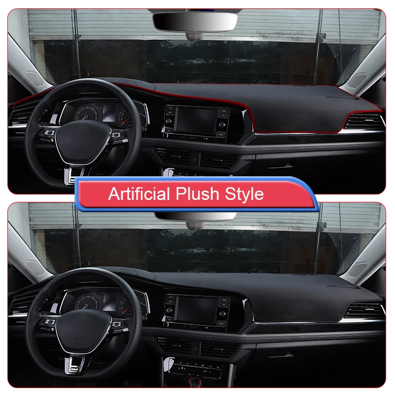 

Чехол для приборной панели Volkswagen Jetta A7 2021-2024 RHD & LHDAuto, защитная накладка, искусственный интерьер, аксессуары для автомобиля
