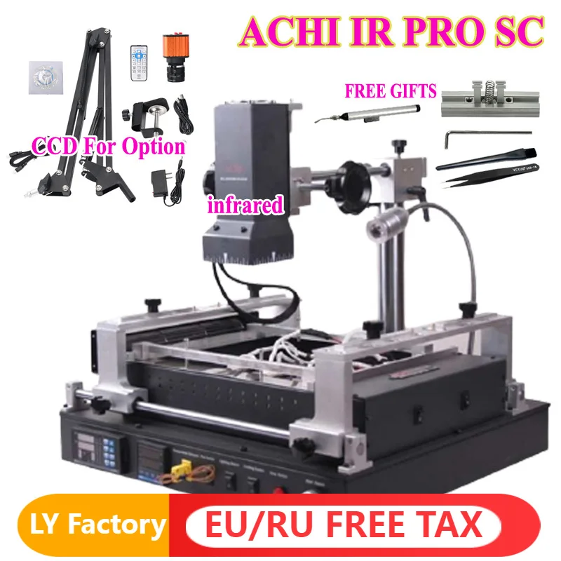 

ACHI IR PRO SC инфракрасной паяльной станции с CCD видеокамерой микроскопа для материнской платы чипа печатной платы Восстановленный Ремонт + Пинц...