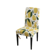 hotel chair cover restaurant set one piece chair cover elastic office chair cover lemon summer
