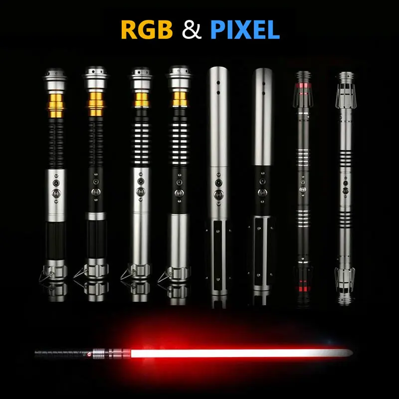 

Pixel Lightsaber Cosplay Metal Handle Light Saber Duel Luke Anakin Sable De Luz Jedi Knife Boy Luminous Toy Christmas Gift