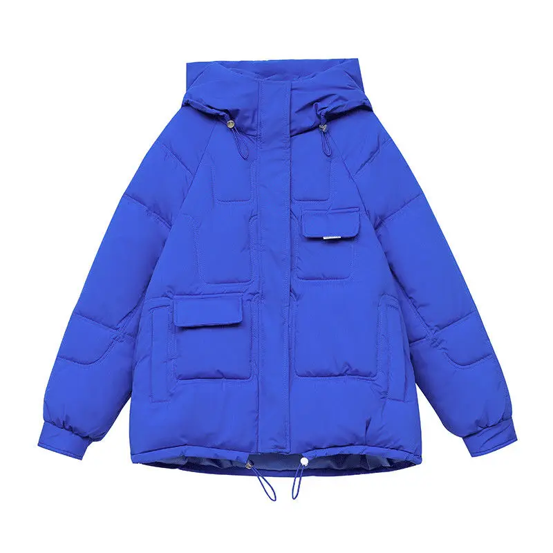 

Winter Short Basic Cotton Padded Coat Women Loose Warm Thick Outwear Parkas Casual Overcoat Snow Wear Jacket Sobretudos T580