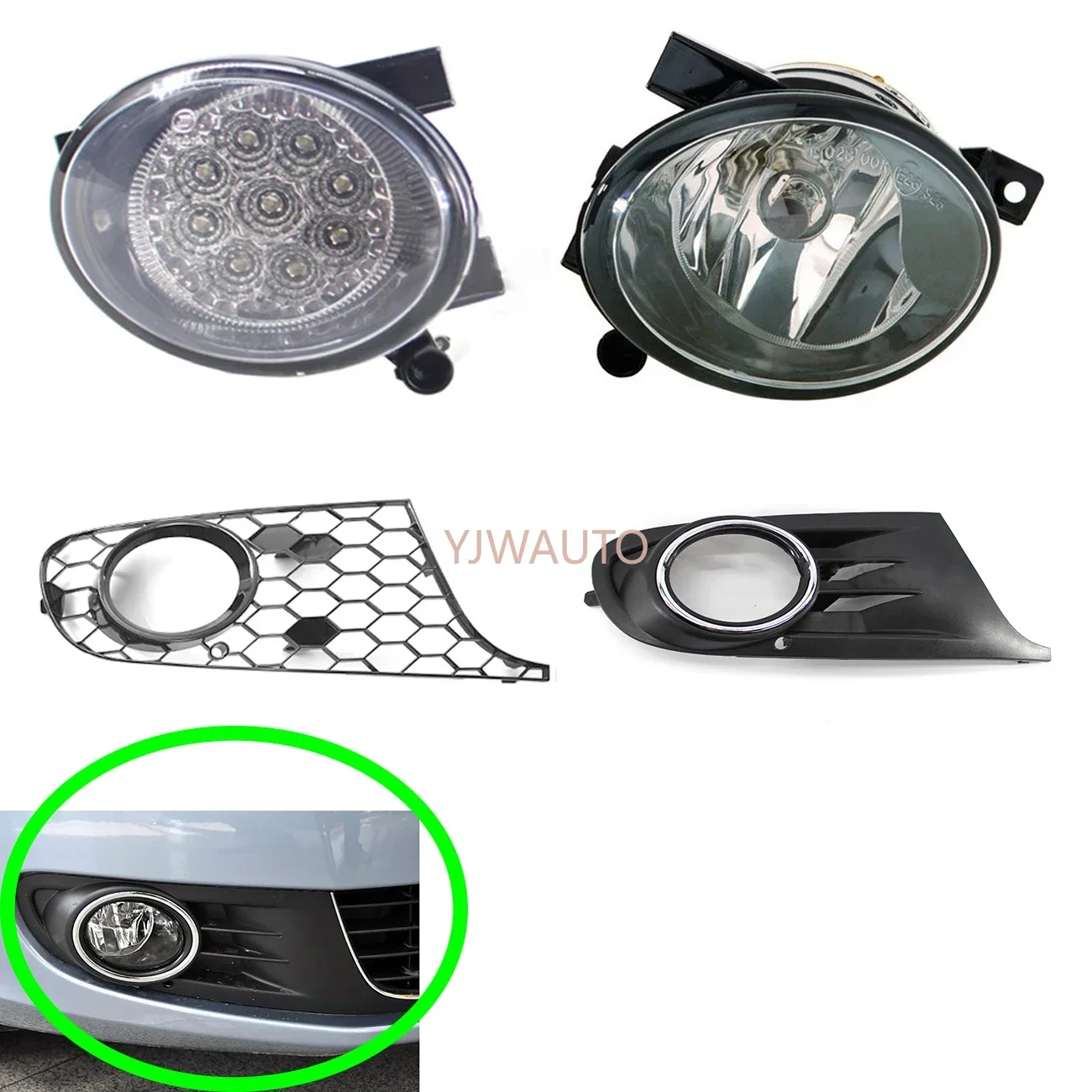 Противотуманная фара в сборе для Volkswagen VW Golf 6 2009 ~ 2013