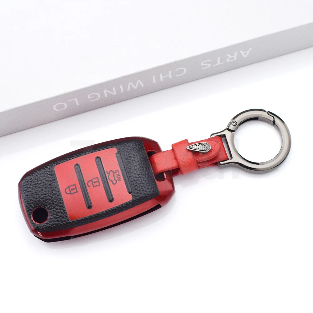 

3-кнопочный брелок для KIA Rio 3 K2 Ceed Cerato K3 K5 Sorento Sportage Soul K4 Picanto Optima Forte Stinger, чехол для автомобильного ключа
