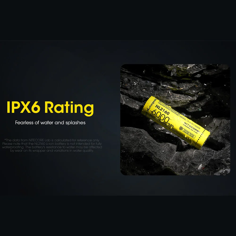 Литий-ионный аккумулятор Nitecore NL2160 нового поколения 2024 21700 мАч 6000 В 3 6 Вт/ч