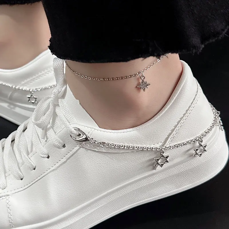 

Новинка, украшения для мужчин и женщин, подвеска для кроссовок, подвеска, Женская цепочка на ногу, украшение в подарок