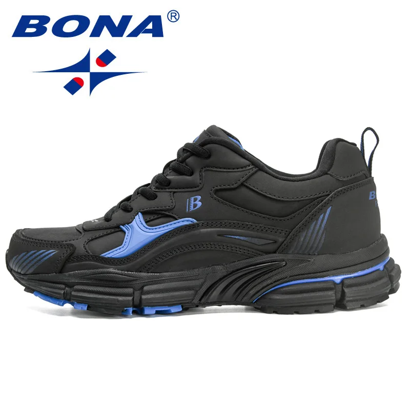 BONA 2022 New Designers Running Shoes for Men Lightweight Walking Jogging Sport Sneakers Man Breathable Athletic Shoe Mansculino