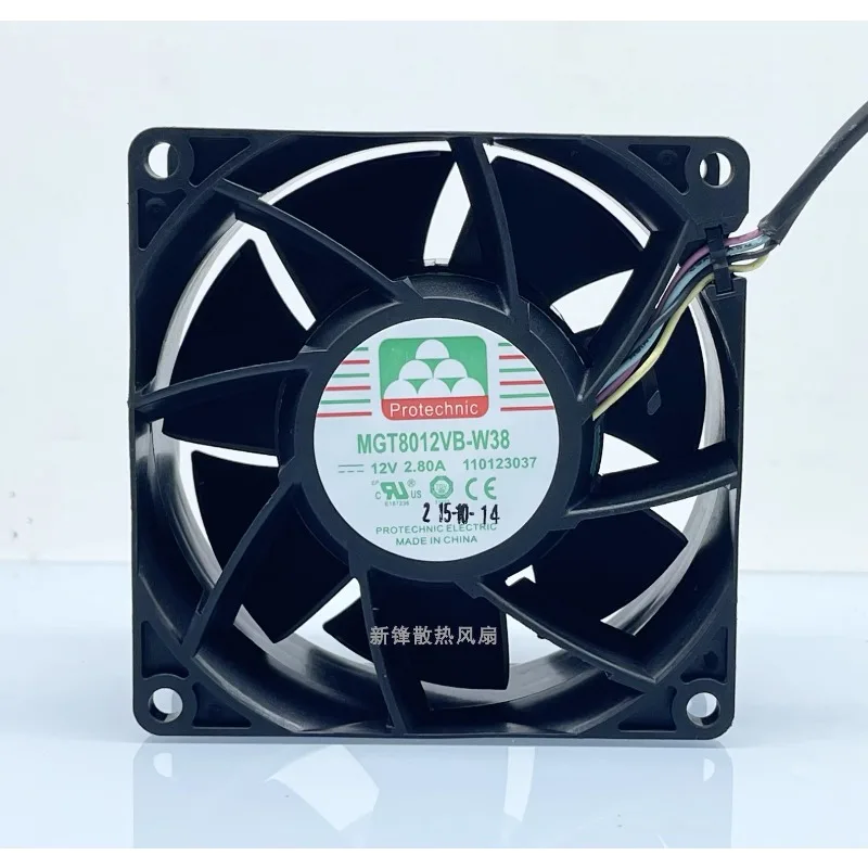 Оригинальный вентилятор ЦП для Φ 12V 2.8A 8038 8CM высокоскоростной охлаждающий вентилятор 80x80x38 мм