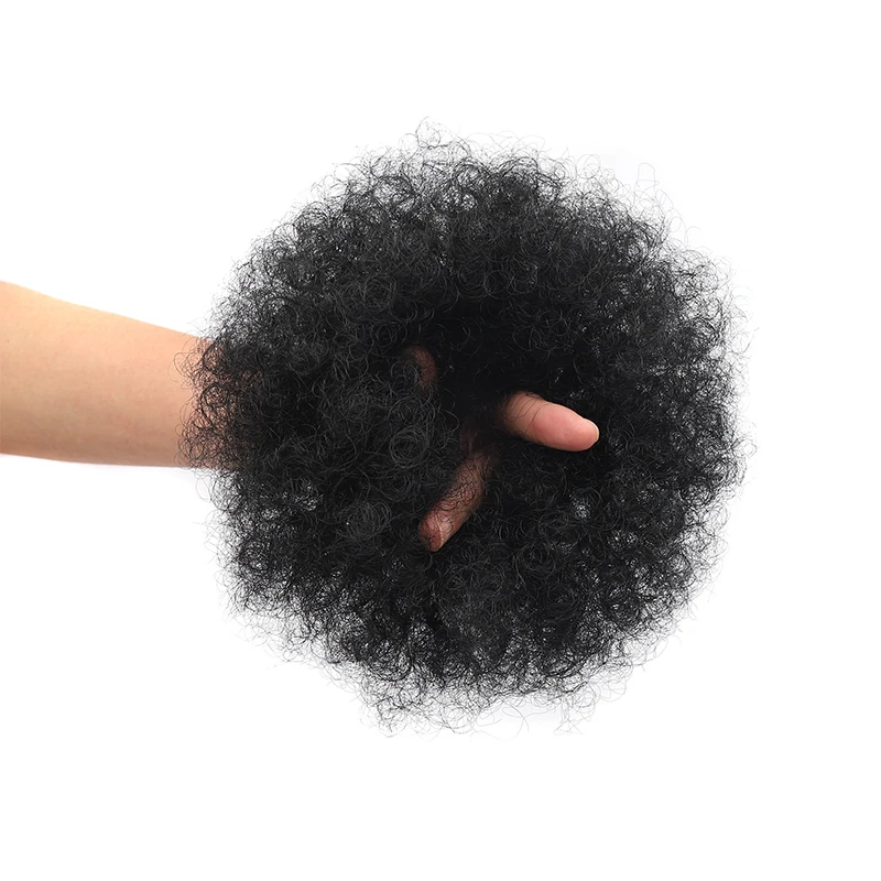 Афро-пуховые синтетические волосы для чернокожих женщин странные вьющиеся
