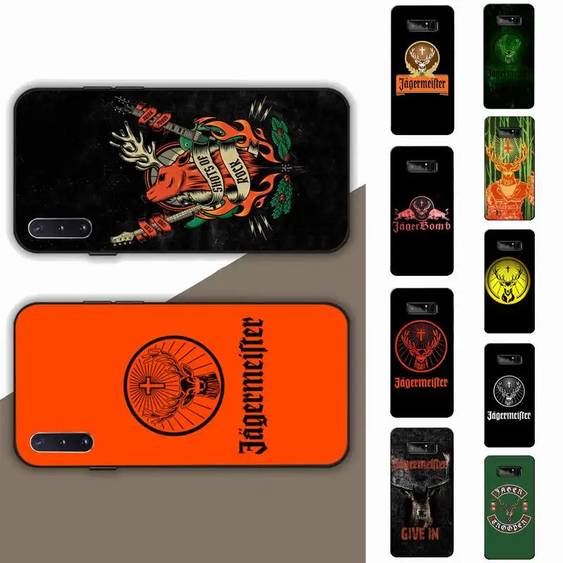

Jagermeister logo Phone Case for Samsung Note 5 7 8 9 10 20 pro plus lite ultra A21 12 02