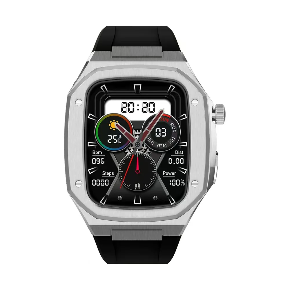 Роскошный индивидуальный чехол из цинцесплава Mod Kit для Apple Watch Series 10 9 8 7 SE 44 мм 45 с