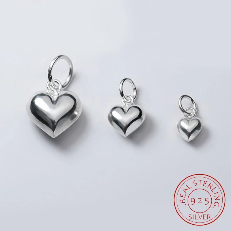 

Браслеты и серьги «сделай сам» из серебра 925 пробы с подвесками-сердечками