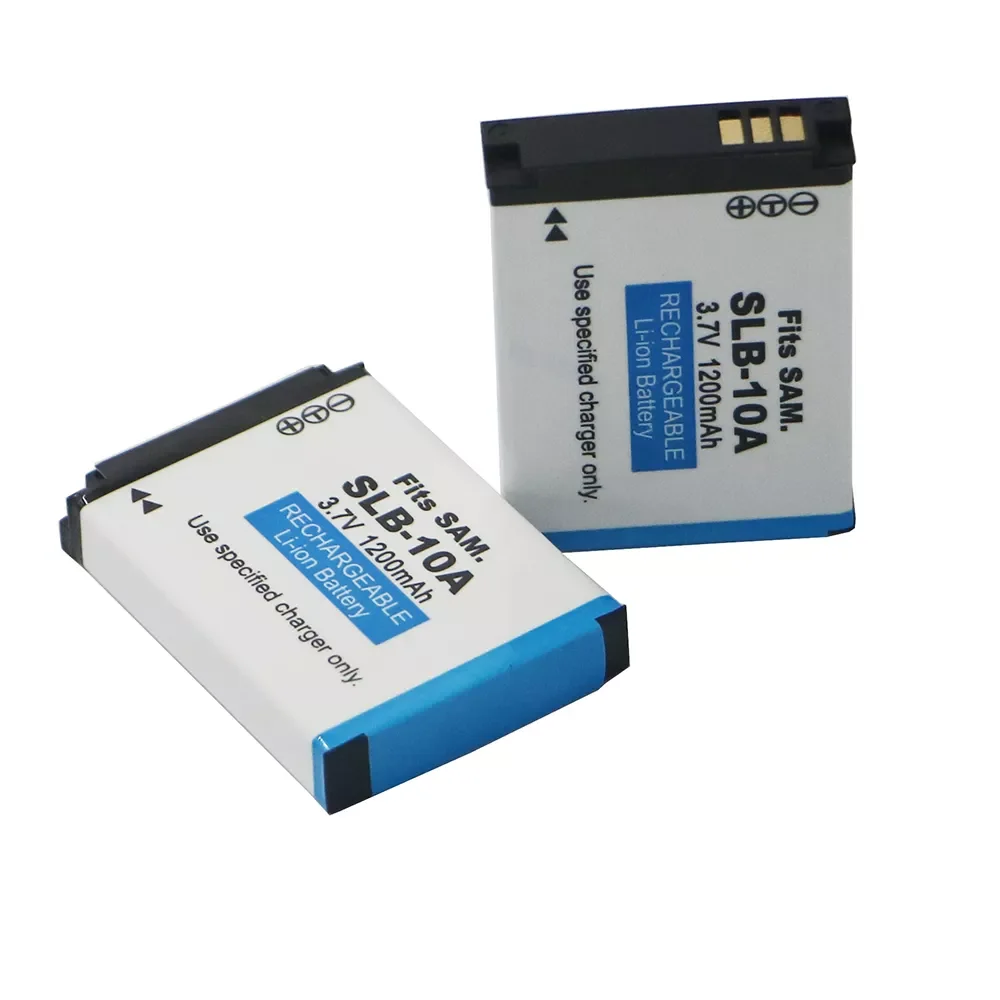 

2pcs SLB-10A SLB 10A SLB10A Camera Battery SL102 SL202 SL420 SL620 SL820 HZ10W HZ15W ES55 L100 L110 L200 L210 L310W