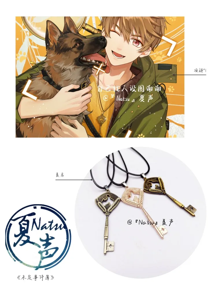 

Anime Tears of Themis Luke Metal Necklace Cosplay Couple Decoration Collar Chain Fashion Accessories Toys Gifts