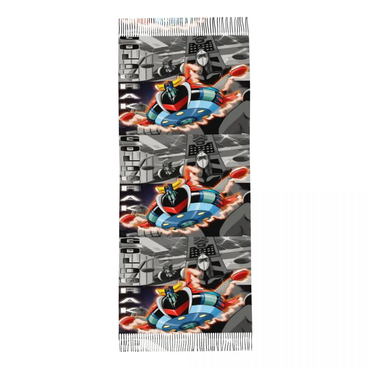 Роскошные зимние шарфы grenlady UFO Robot Goldrake Mazinger Z женский шарф с кисточками