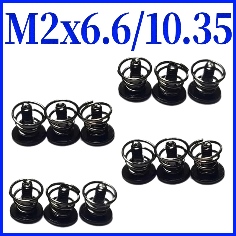 

10 шт. M2 черные пружины винт для видеокарты Phillips для материнской платы процессора крепежные болты радиатора DIY шаговые винты для видеодисплея