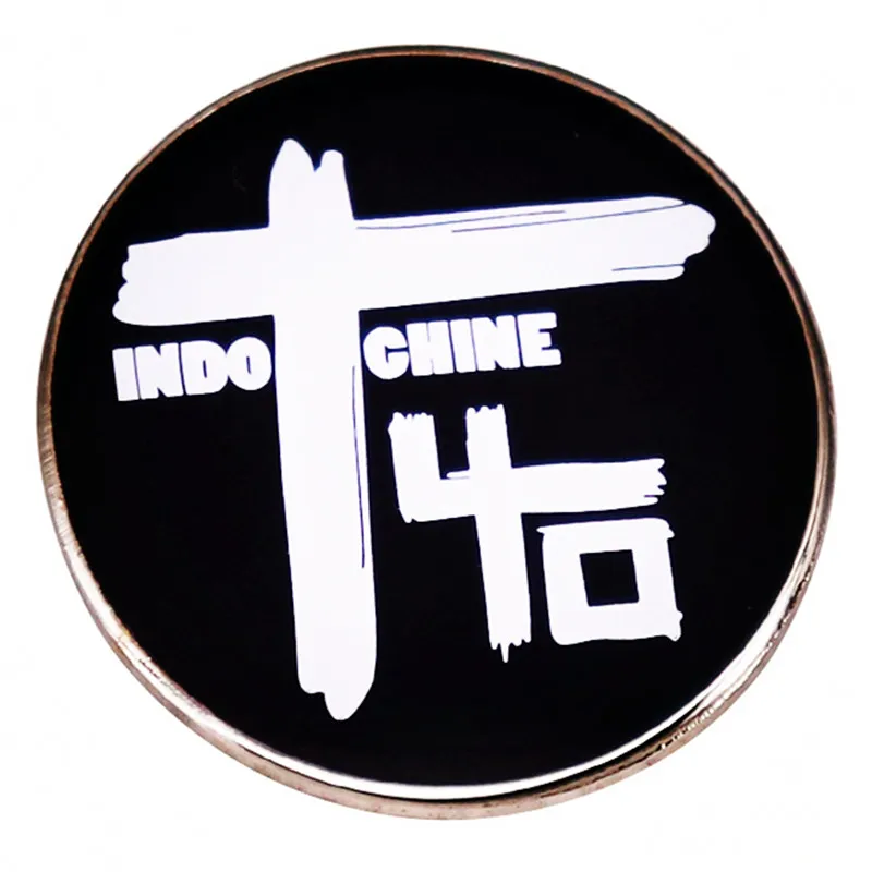 

French Rock and New Wave Band Indochine Pin Enamel Brooch Alloy Metal Badges Lapel Pins Brooches Backpacks Jewelry Accessories