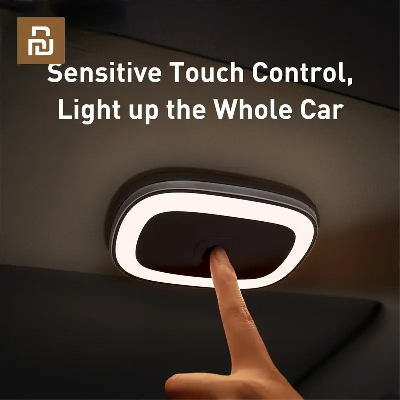 

New Youpin Baseus Car Touch LED Night Light Car Roof Light Ceiling Magnet Lamp Automobile Interior Reading Light USB Charging