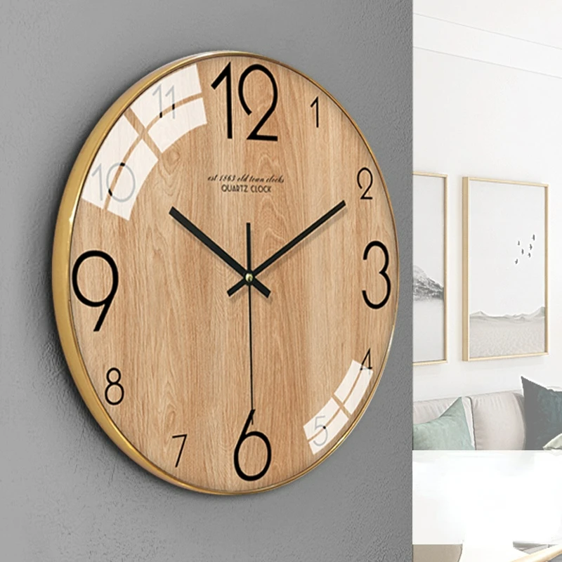 

Bedroom Nordic Atmospheric Clock Wall Decor Creativity Modern Living Room Decoration Silent Fashion Large Home Clocks Garden