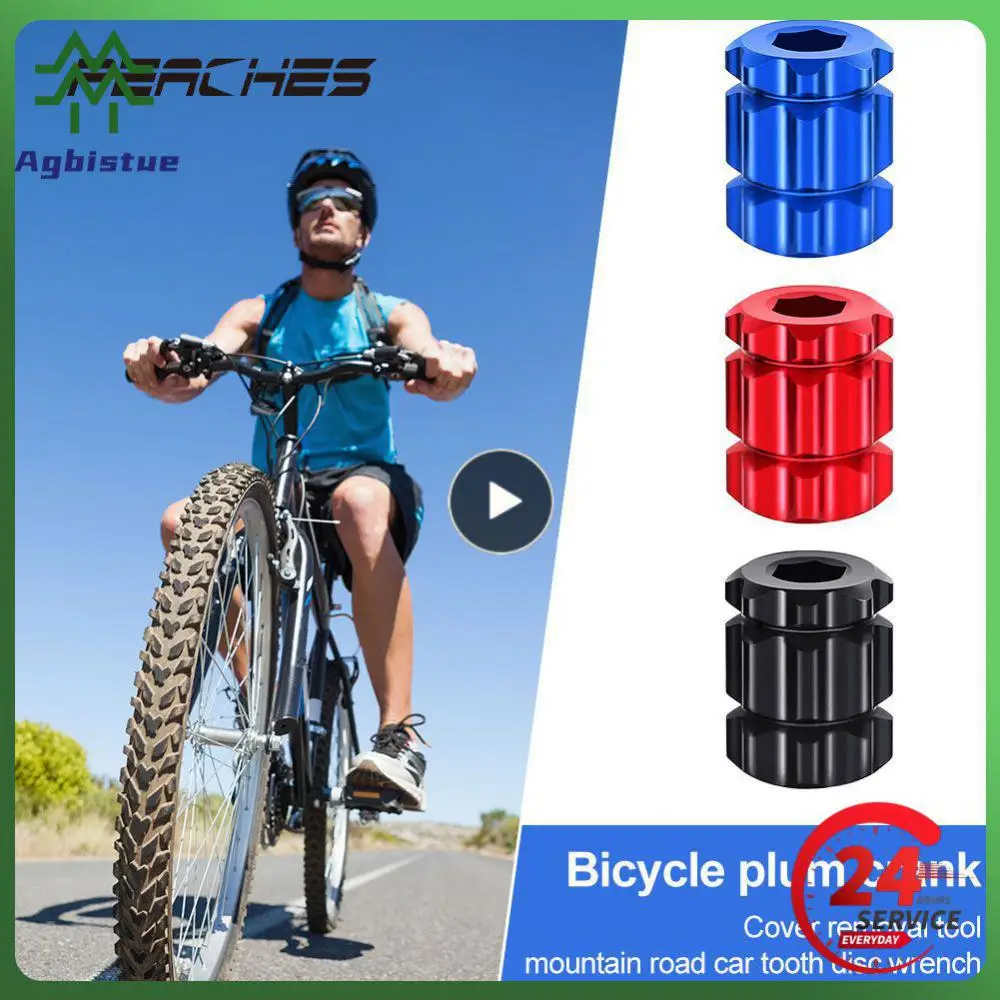 1~10PCS Crank Cover Crankset Wrench Multi-tool Bicycle Crank Blossom Aluminum Alloy Ntegrated Hollow Removal Tool Practicality
